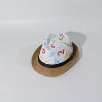 Chapeau De Soleil Pour Enfants Chapeau De Paille D'été Chapeau De Paille De Jazz Chapeau De Paille En Gros Nihaojewelry sku image 2