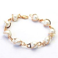 Europäisches Und Amerikanisches Mode Temperament Perlen Diamant Armband Einfaches Temperament Braut Zubehör  Supply 30609 sku image 1