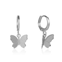 Bijoux Tempérament Affaires Métal Boucles D'oreilles Courbes Femelle Simple Creux Papillon Contour Géométrique Boucles D'oreilles sku image 1