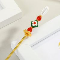 Klassische Cloi Sonne Haarnadel Weibliche Malerei Emaille Alte Stil Haarnadel Perle Netto-promi Hanfu Haarschmuck Super Fairy Hanfu Kopfschmuck main image 5