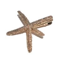 Simple Metal Starfish Duckbill Clip Hair Clip Korean Headdress Girl Bangs Clip Side Clip Hairpin  Wholesale Nihaojewelry main image 6