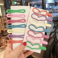 Korea Hairpin Side Clip Girl Color Hairpin Headdress Children Cute Small Clip Simple Style Bangs Clip  Wholesale Nihaojewelry main image 3