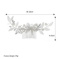 Conception De Mariage Accessoires Pour Cheveux Industrie Lourde Tissé Bijoux De Mariée Haut De Gamme Cristal Perles De Riz Plug Peigne Cheveux Peigne En Gros Nihaojewelry main image 6