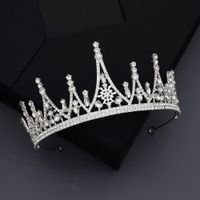 Bridal Crown Earrings Suit Temperament Ladies Dress Accessories Iceberg Shape Birthday Cake Crown Wholesale Nihaojewelry main image 4