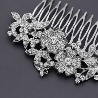 New Wedding Hair Accessories Simple Alloy Hair Comb Personality Butterfly Rhinestone Insert Comb Banquet Head Jewelry  Wholesale Nihaojewelry main image 5