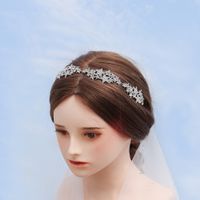 Korean Fashion Stars  Crown Bride Fairy Hair Accessories Rhinestone Dream Headdress Wedding Headband Nihaojewelry  Wholesale main image 2