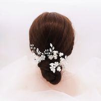 Handmade Crystal Hairpin Set Retro Peach Blossom U-shaped Pin Hanfu Headdress Bride Cheongsam Photo Disk Hair Accessories  Wholesale Nihaojewelry main image 3