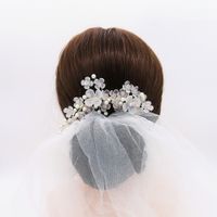 Original Design Handmade Headdress Korean Bride Jewelry Beautiful Hand Inserted Comb Photography And Makeup Hair Accessories  Wholesale Nihaojewelry main image 2