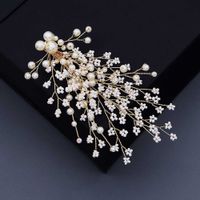 Wedding Jewelry New Products Handmade Hairpin Pearl Duckbill Edge Clip Bride Headdress  Wholesale Nihaojewelry main image 4