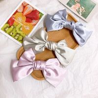 Gentle Spring Color  Temperament Satin Bow Hairpin French Top Clip Hairpin Back Head Clip Hair Accessories  Wholesale Nihaojewelry main image 5