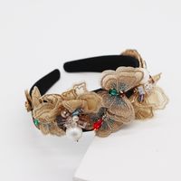 New Fashion Temperament Multi-layer Butterfly Geometry Diamond-set Wild Hair Accessories Personality Multi-color Prom Ladies Headband Wholesale Nihaojewelry main image 5