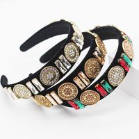 New Fashion Temperament Color Wild Gold Coin Headband Ladies Prom Personality Hair Accessories Wholesale Nihaojewelry main image 3