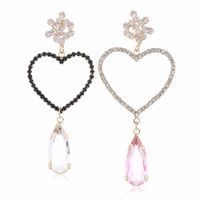 Fashion Alloy Diamond Earrings New Trend Retro Love Earrings Wholesale Nihaojewelry main image 6
