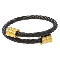 Fashion Jewelry Trend Retro Personality Stainless Steel Winding Geometric Bracelet Accessories  Wholesale Nihaojewelry sku image 4