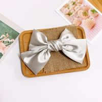Gentle Spring Color  Temperament Satin Bow Hairpin French Top Clip Hairpin Back Head Clip Hair Accessories  Wholesale Nihaojewelry sku image 5