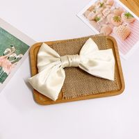 Gentle Spring Color  Temperament Satin Bow Hairpin French Top Clip Hairpin Back Head Clip Hair Accessories  Wholesale Nihaojewelry sku image 6