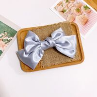 Gentle Spring Color  Temperament Satin Bow Hairpin French Top Clip Hairpin Back Head Clip Hair Accessories  Wholesale Nihaojewelry sku image 7
