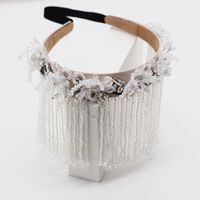 Fashion Temperament Retro Gorgeous Crystal Tassel Beaded Headdress Headband Ladies Street Shooting Prom Hair Accessories Wholesale Nihaojewelry sku image 1