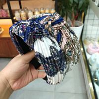 New Cashew Fold Knotted Headband Wide-brimmed Fabric Simple Celebrity Style Hairpin High-end Hot Hair Accessories Wholesale Nihaojewelry main image 4