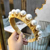 New Hot Sale Pearlheadband Hand-wound High-end Pressure Card Explosion Headband Hair Accessories Ladies Wholesale Nihaojewelry main image 1