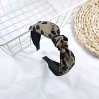 Korean Fashion New Fine-edged Exquisite Leopard Knotted Headband High-end Bowknot Pressure Headband Simple Hair Accessories Ladies Wholesale Nihaojewelry main image 4