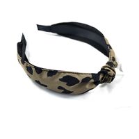 Korean Fashion New Fine-edged Exquisite Leopard Knotted Headband High-end Bowknot Pressure Headband Simple Hair Accessories Ladies Wholesale Nihaojewelry main image 6