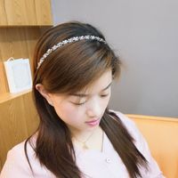 Korea Headband New High-end Crystal Hair Hoop Hand-wound Beads Headband Exquisite Fine-edged Hair Accessories Ladies Wholesale Nihaojewelry main image 3