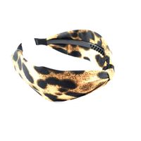 Neues Stoff Leoparden Muster Bowknot Stirnband Koreanisches Temperament Mit Zahn Haarnadel Mode Einfache Haarschmuck Frauen main image 6