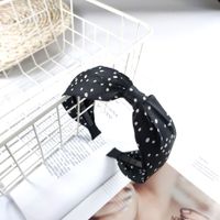 Korean Fashion Headband New Fabric Wave Point Hair Band Exquisite Toothed Anti-skid Hairpin High-end Fashion Hair Accessories Girl Wholesale Nihaojewelry sku image 1