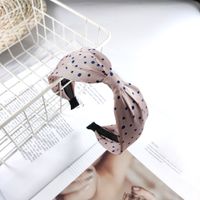 Korean Fashion Headband New Fabric Wave Point Hair Band Exquisite Toothed Anti-skid Hairpin High-end Fashion Hair Accessories Girl Wholesale Nihaojewelry sku image 2