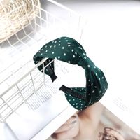 Korean Fashion Headband New Fabric Wave Point Hair Band Exquisite Toothed Anti-skid Hairpin High-end Fashion Hair Accessories Girl Wholesale Nihaojewelry sku image 4