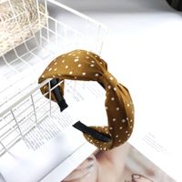 Korean Fashion Headband New Fabric Wave Point Hair Band Exquisite Toothed Anti-skid Hairpin High-end Fashion Hair Accessories Girl Wholesale Nihaojewelry sku image 5