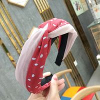 Koreanische Version Von Spitze Mesh Geknotetem Stirnband Mode Farbe Passend Haarkarte Temperament Tupfen Haarschmuck Frauen Fabrik Direkt Vertrieb sku image 5