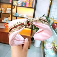 Korean Fashion Wide-brimmed Gold Wire Forged Knotted Headband Solid Color Fabric Twisted Hairpin High-end Boutique Adult Hair Accessories Ladies Wholesale Nihaojewelry sku image 5