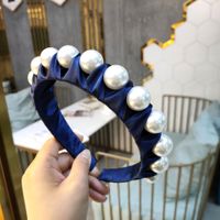 New Hot Sale Pearlheadband Hand-wound High-end Pressure Card Explosion Headband Hair Accessories Ladies Wholesale Nihaojewelry sku image 6