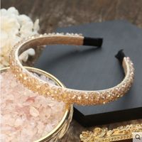 South Korea's Headband New High-end Crystal Hair Hoop Handmade Winding Hair Headband Fashion Hair Accessories Ladies Wholesale Nihaojewelry sku image 4