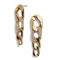 Hot Sale Full Diamond Earrings Long Wholesale sku image 1