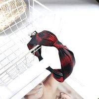 Korean Fashion New Fabric Leopard Bow Headband High-end Exquisite Toothed Hairpin Fashion Simple Hair Accessories Headband Wholesale Nihaojewelry sku image 4