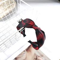 Neues Stoff Leoparden Muster Bowknot Stirnband Koreanisches Temperament Mit Zahn Haarnadel Mode Einfache Haarschmuck Frauen sku image 4