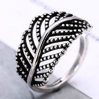 Koreanische Mode Retro Einfache Hohl Liebe Blatt Offenen Ring Großhandel Nihaojewelry sku image 1