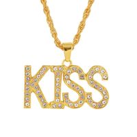 Hip-hop Bless Alphabet Hip-hop Collier Tendance Hip Hop Personnalité Pendentif Bijoux En Gros Nihaojewelry main image 6