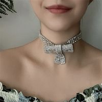 Mode Plein Diamant Géométrique Arc Choker Collier Exagéré Clavicule Cou Chaîne Marée En Gros Nihaojewelry main image 4