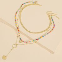 Bohemian Multi-layer Three-strand Love Bead Necklace Set Beach Handmade Pendant Jewelry Wholesale Nihaojewelry main image 1