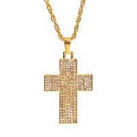 Übertriebene Mode Hip Hop Cross Strass Hip Hop Halskette Europäische Und Amerikanische Hip-hop-persönlichkeit Anhänger Schmuck main image 6