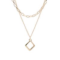 Jewelry Street Shooting Fashion Simple Geometric Shape Layer Suit Necklace Wholesale Nihaojewelry main image 5