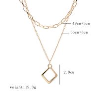 Jewelry Street Shooting Fashion Simple Geometric Shape Layer Suit Necklace Wholesale Nihaojewelry main image 6