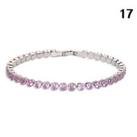 Creative Fashion Copper-inlaid Zircon Single-layer Bracelet Low-key Luxury Super Flash Full Diamond Bracelet Simple Wholesale Nihaojewelry main image 4