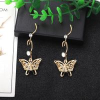 Hollow Butterfly Multi-layer Exaggerated Long Section Simple Earrings Fashion Three-dimensional Wholesale Nihaojewelry main image 1