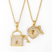 Fashion Necklace Women Diamond Love Clavicle Chain Wholesale Nihaojewelry main image 1