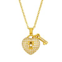 Fashion Necklace Women Diamond Love Clavicle Chain Wholesale Nihaojewelry main image 4